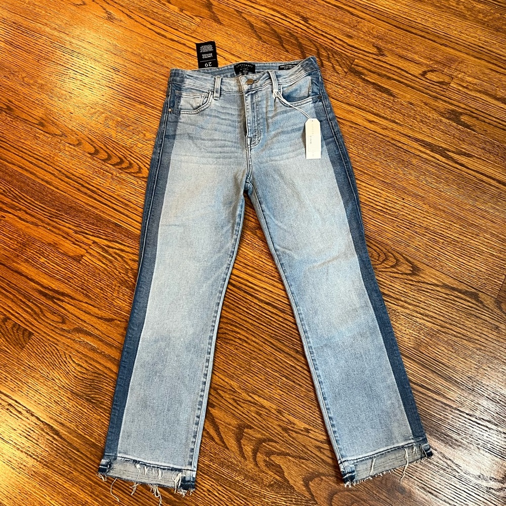 Sanctuary Denim Modern Straight Crop High Rise Jeans